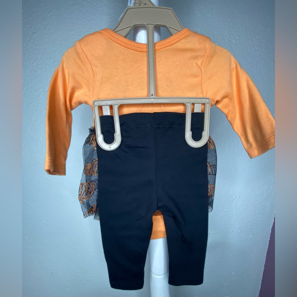 Chick Pea 2Pc  Set 0-3 Month girl Halloween Outfit - Picture 4 of 9